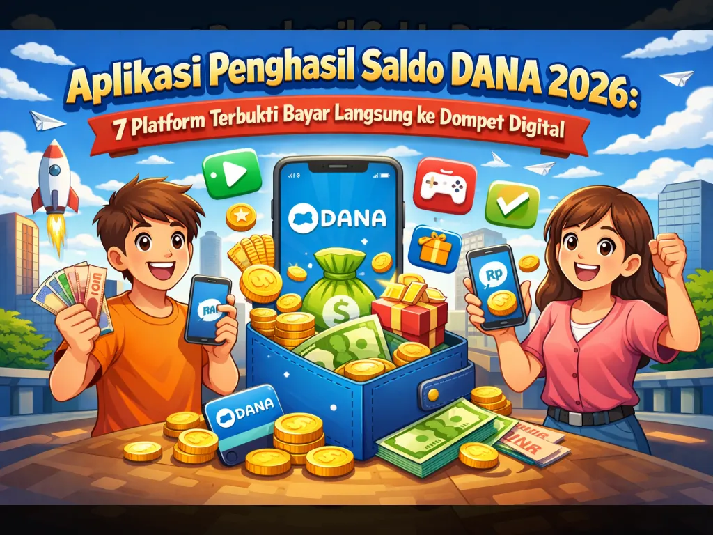 Aplikasi Penghasil Saldo DANA 2026: 7 Platform Terbukti Bayar Langsung ke Dompet Digital